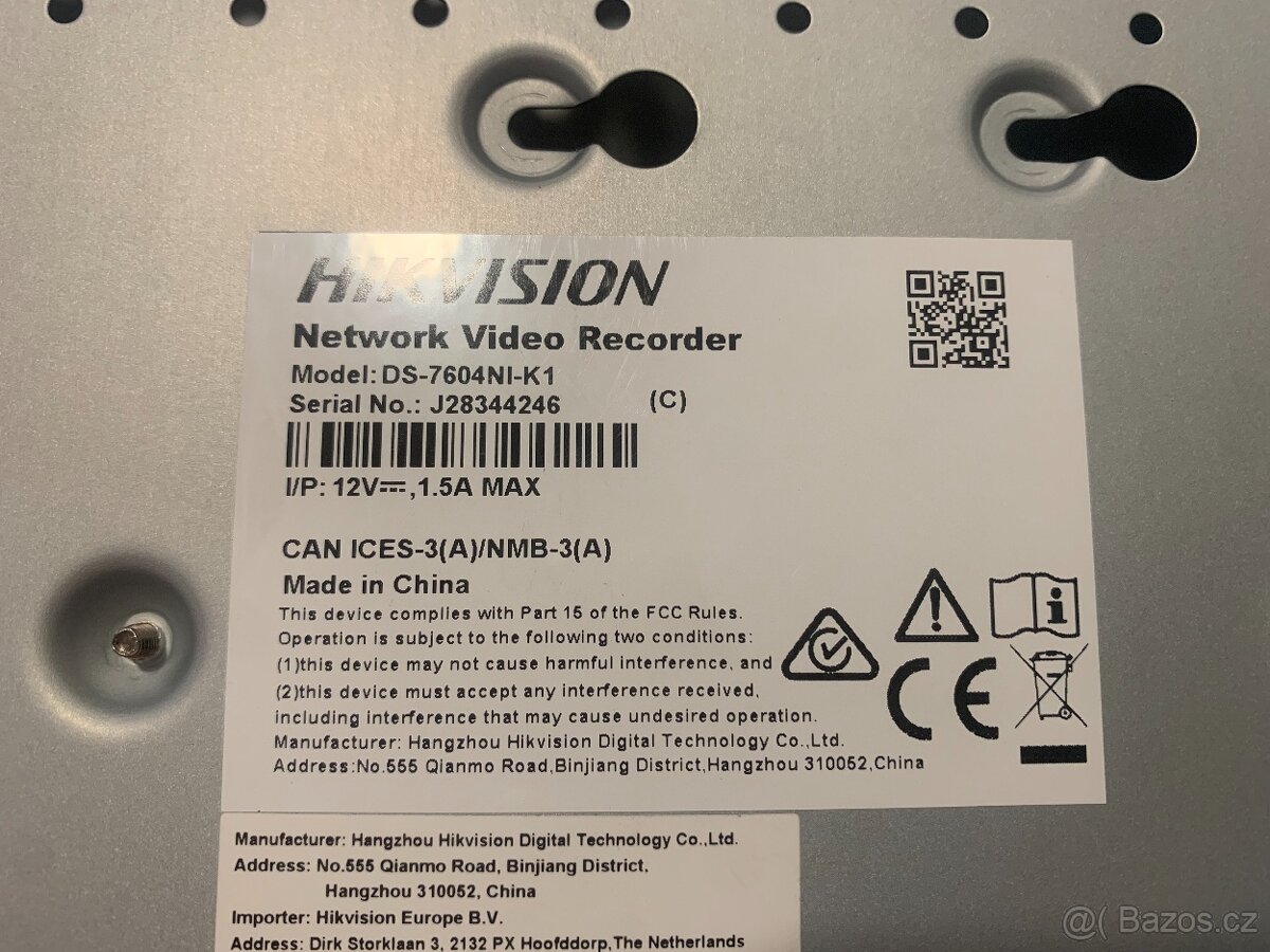 NVR Hikvision DS-7604NI-K1 - 2