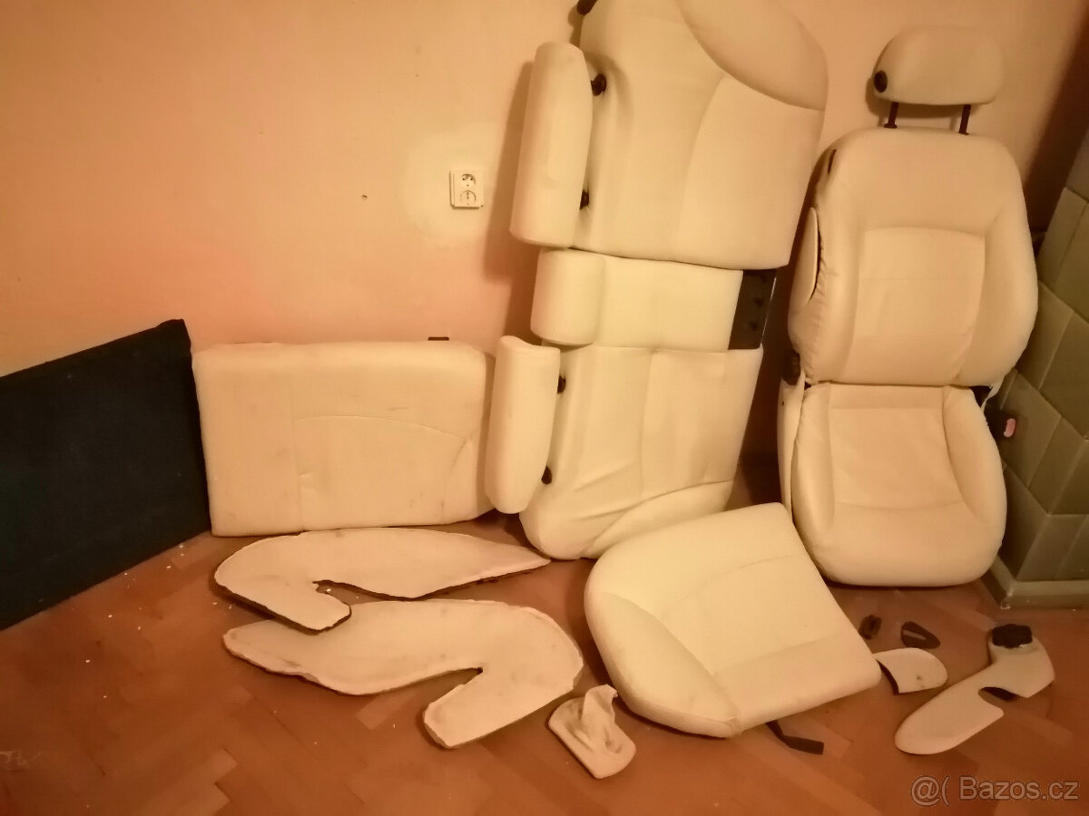 Fiat Bravo sedačky koženka Vanilková starší typ - 2