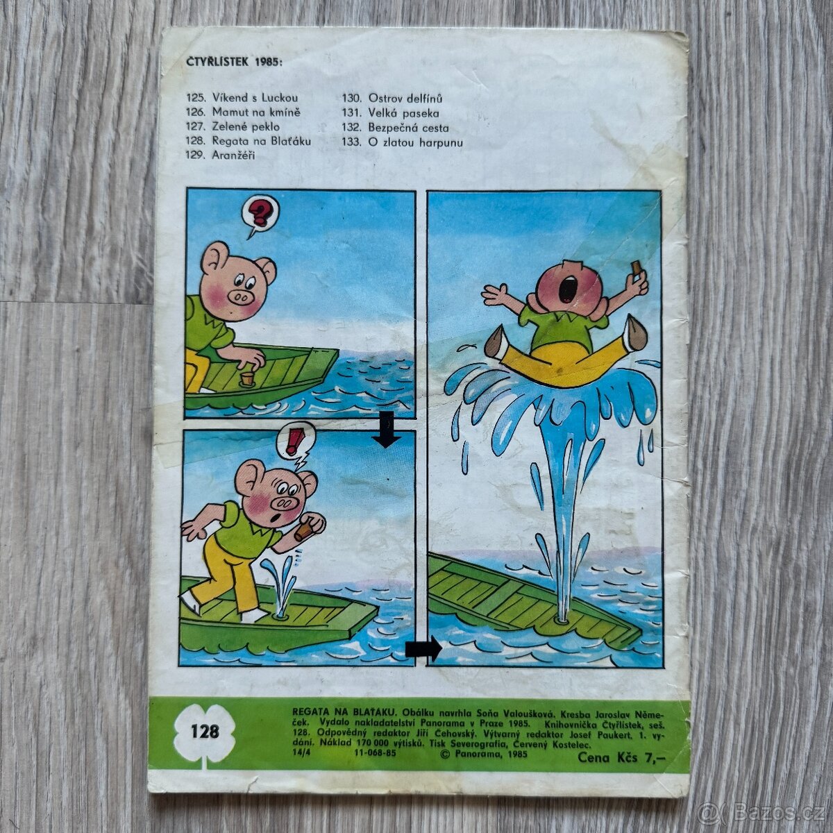 Čtyřlístek č. 128 - Regata na Blaťáku - 2