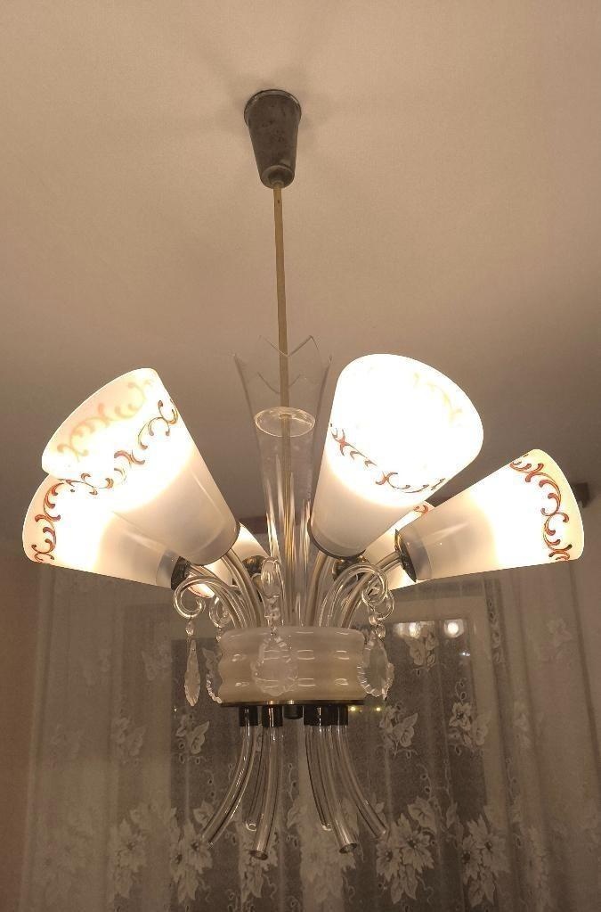 Ručně malovaný lustr, certifikace Glass Export - 2