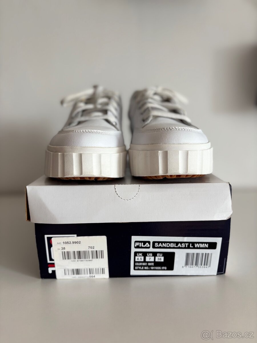 Bílé FILA Sandblast L platform nové - 2