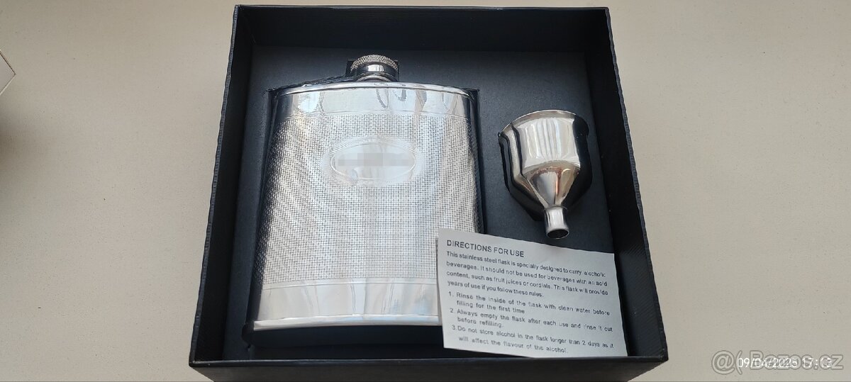 Placatka nerez NOVÁ, 6oz (177ml) - 2