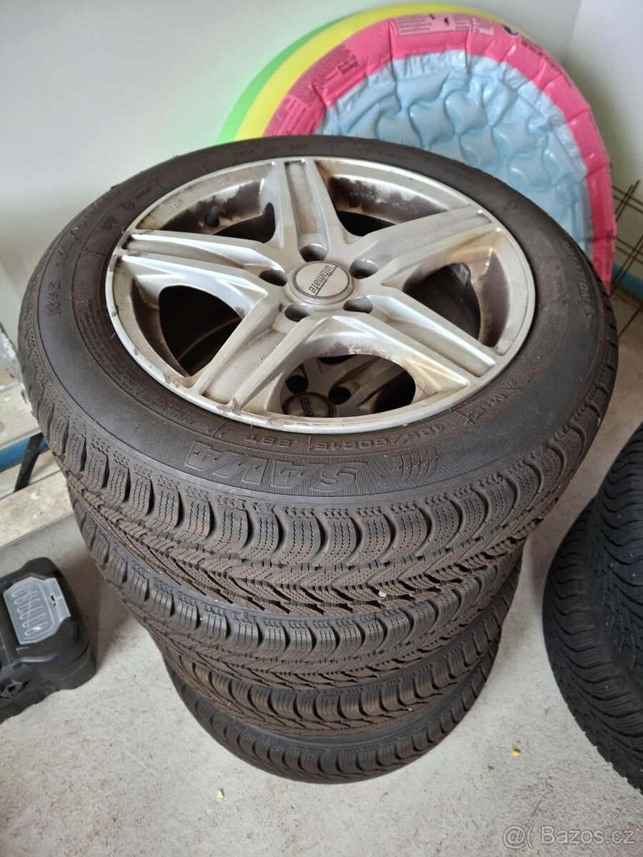 SLEVA Prodám sadu disky + pneu Sava Eskimo S3+ - 2