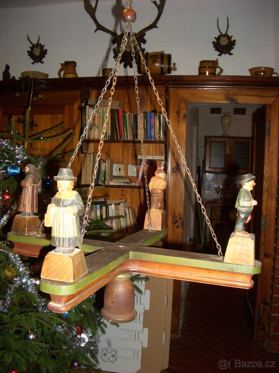 Starožitný selský lustr - 2