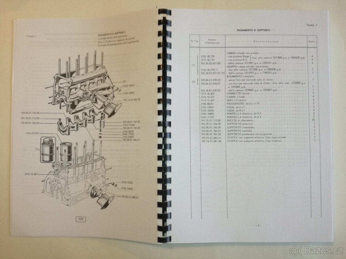 Katalog dílů Alfa Romeo GT 1300 Junior - 2