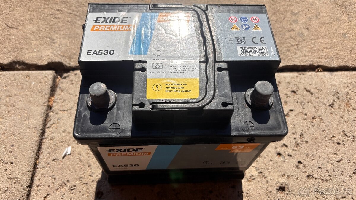Autobaterie 12V 53Ah Exide - 2