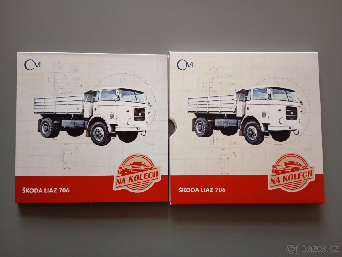 Prodám Stříbrná mince Na kolech - Nákl aut Škoda LIAZ 706 - 2