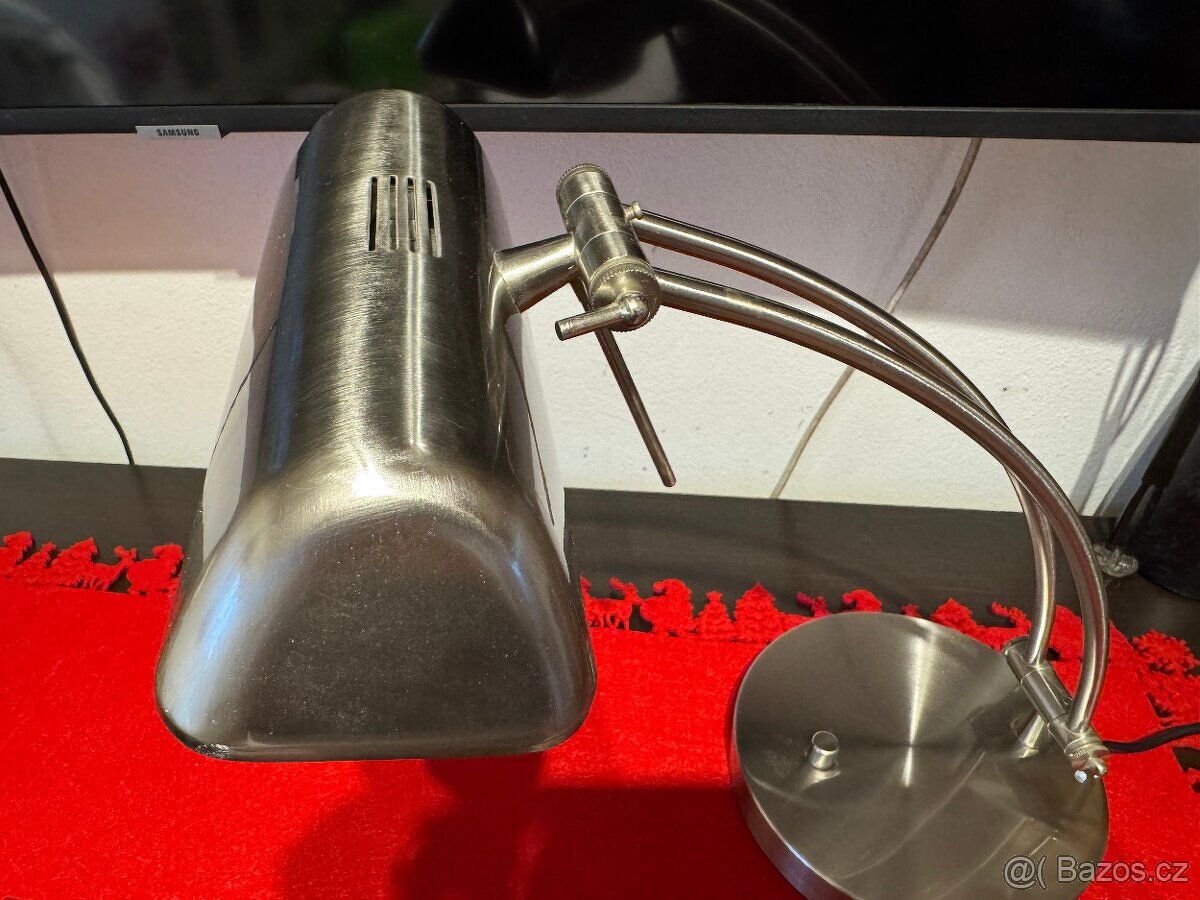 Stolní lampa celonerezová - TOP stav - 2