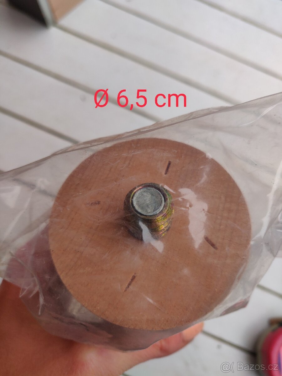 Nábytkové nohy - drevené oblé - 2