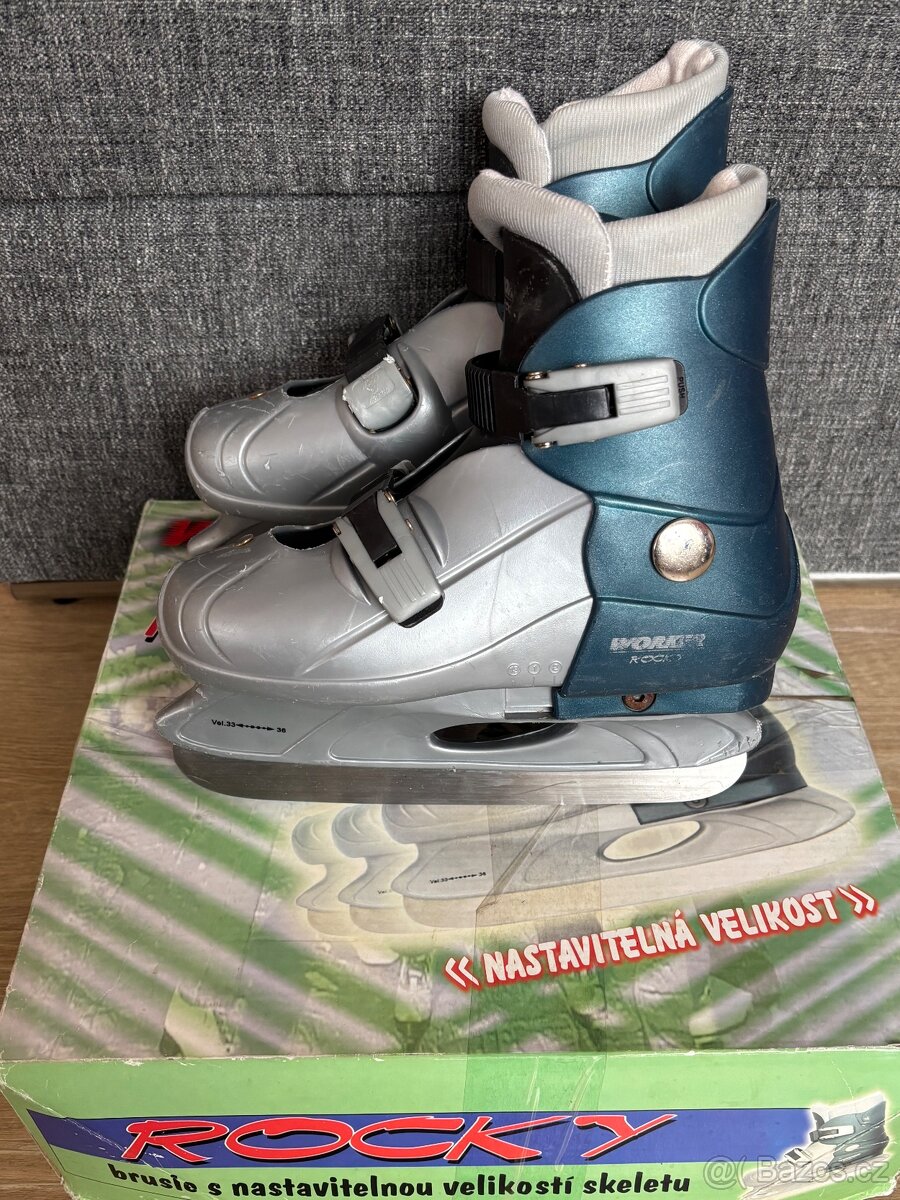 Dětské rostoucí brusle vel. 33 - 36 - 2