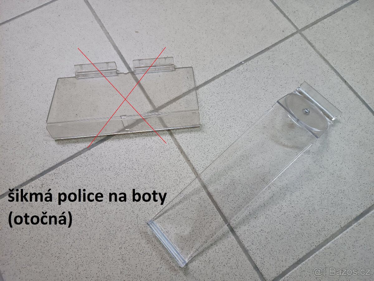 SLAT WALL příslušenství: držáky, háčky, ramena - 2