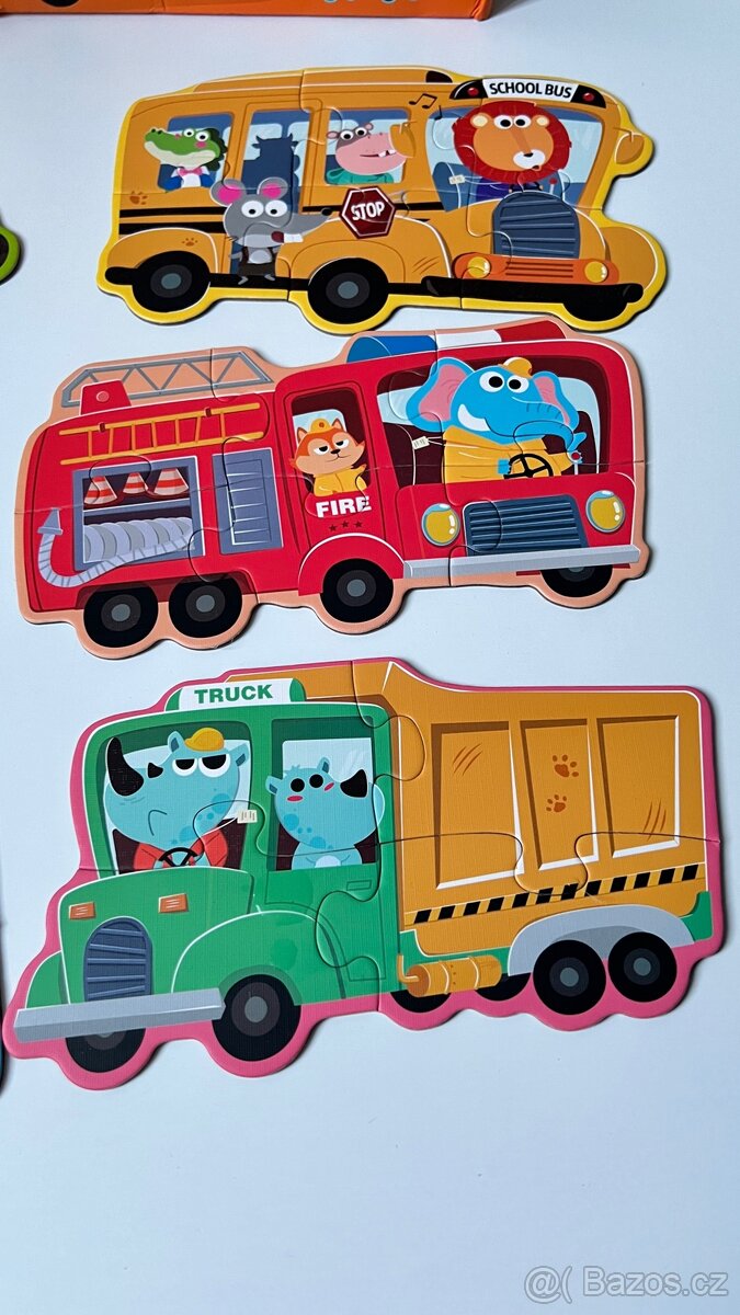 Velké dílky puzzle 6v1.Doprava - 2