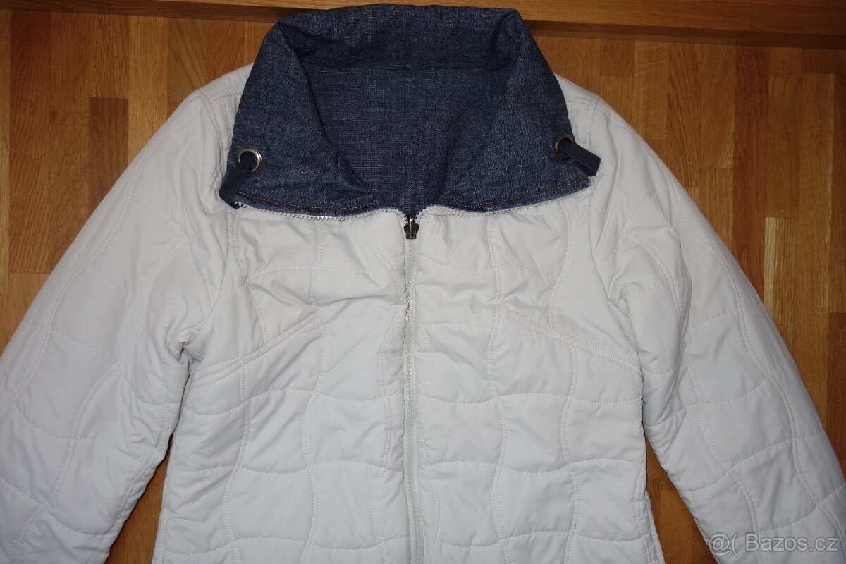 Dámská oboustranná bunda/kabát podzim/zima vel. L - 2