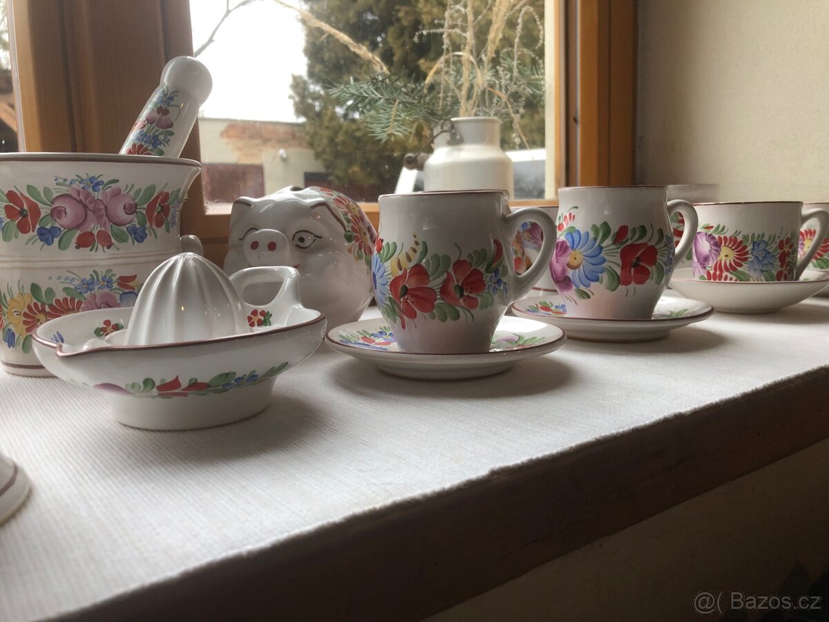 Chodská keramika 24 dílů - 2