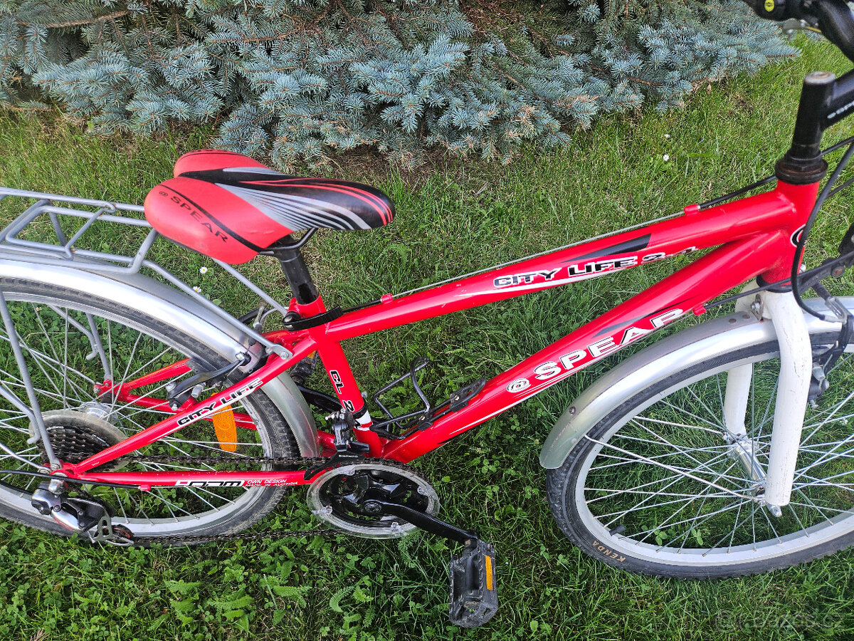Juniorské 24" horské kolo SPEAR, rám 13" od 120cm - 2