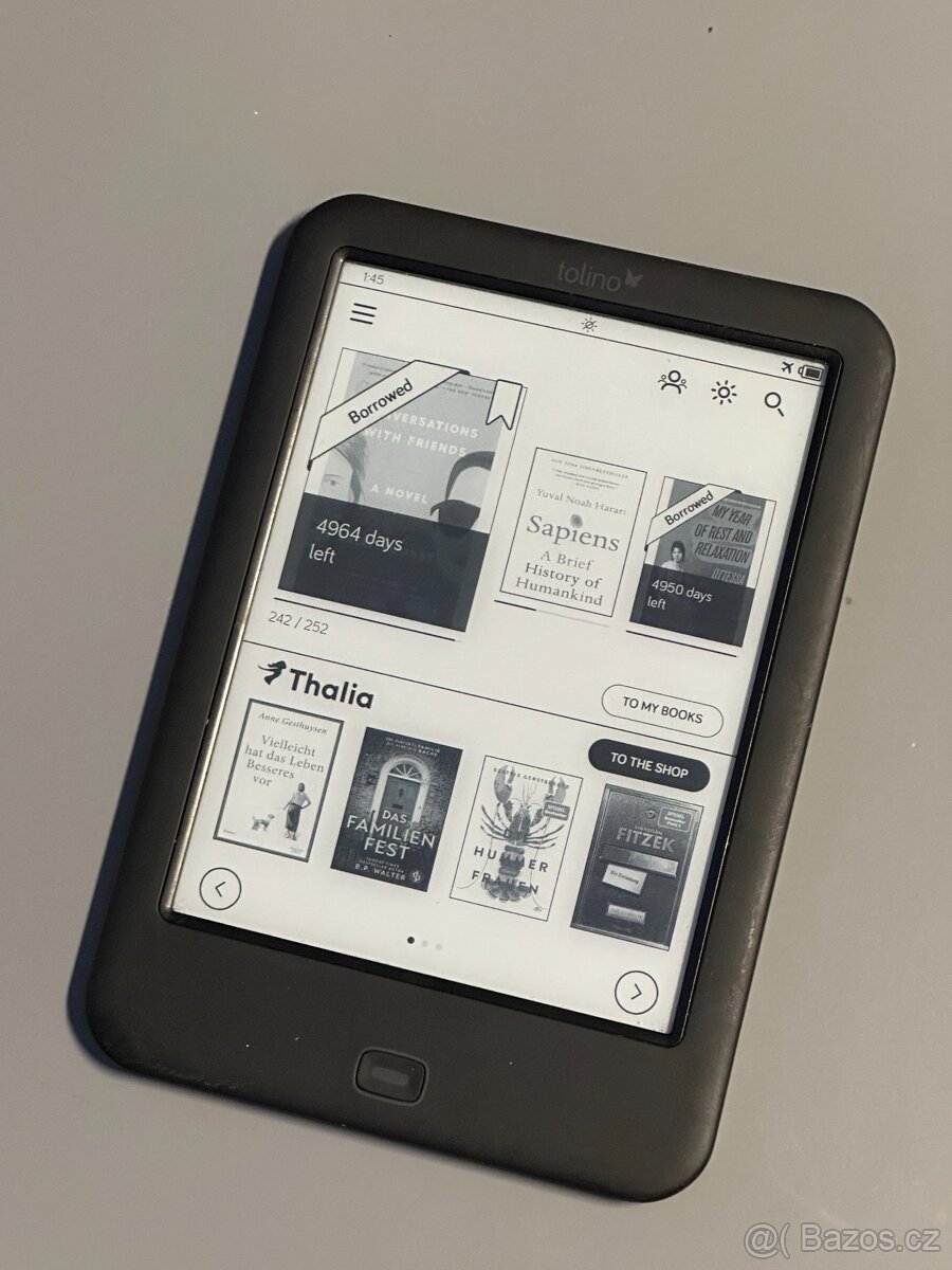 Čtečka knih Tolino Shine 2 HD 2GB černá WiFi 2 - 2