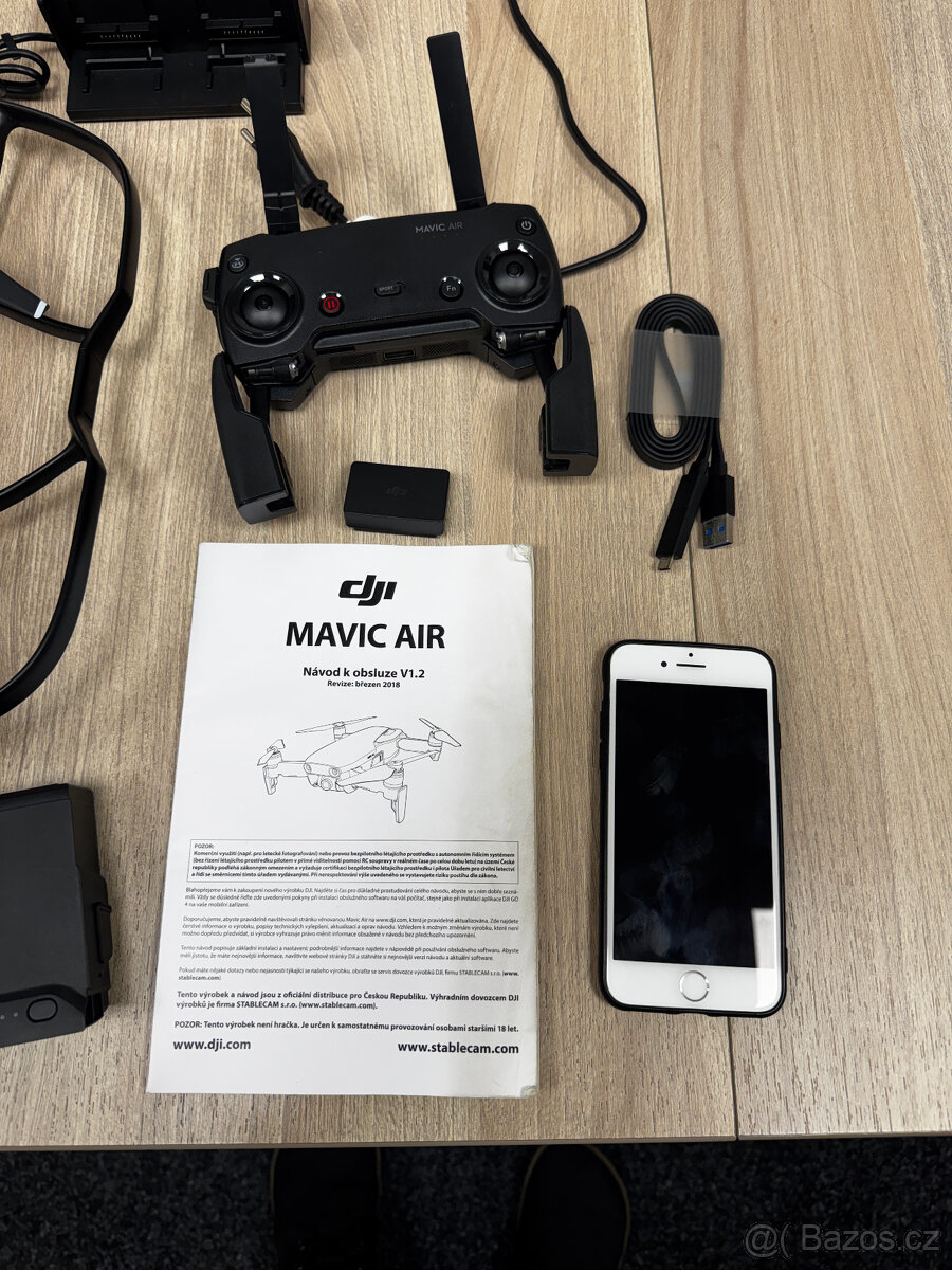 Prodám dron DJI MAVIC AIR Fly Combo, red + Iphone 7 - 2