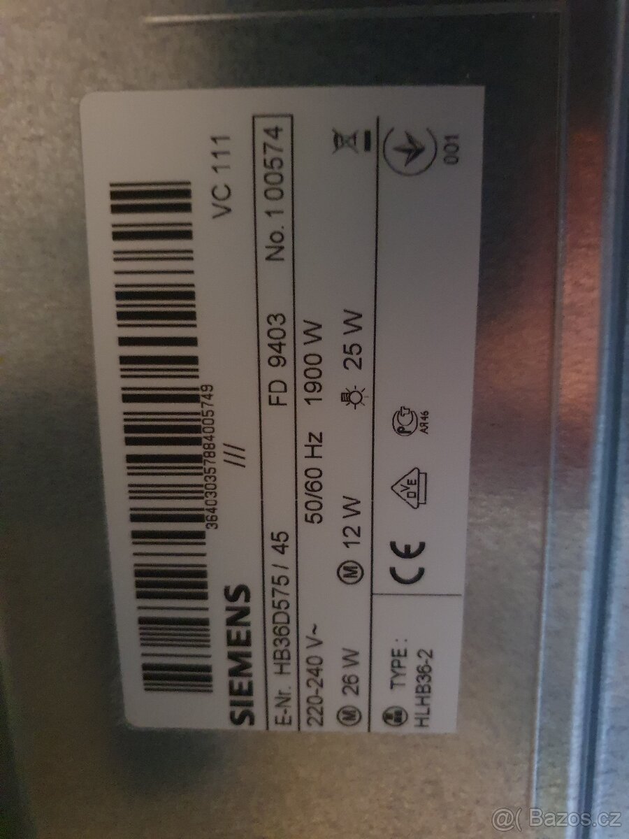 Parní trouba Siemens - 2