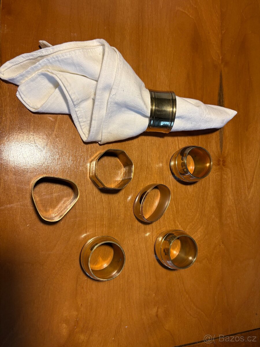 Mosazné kroužky na ubrousky - 2