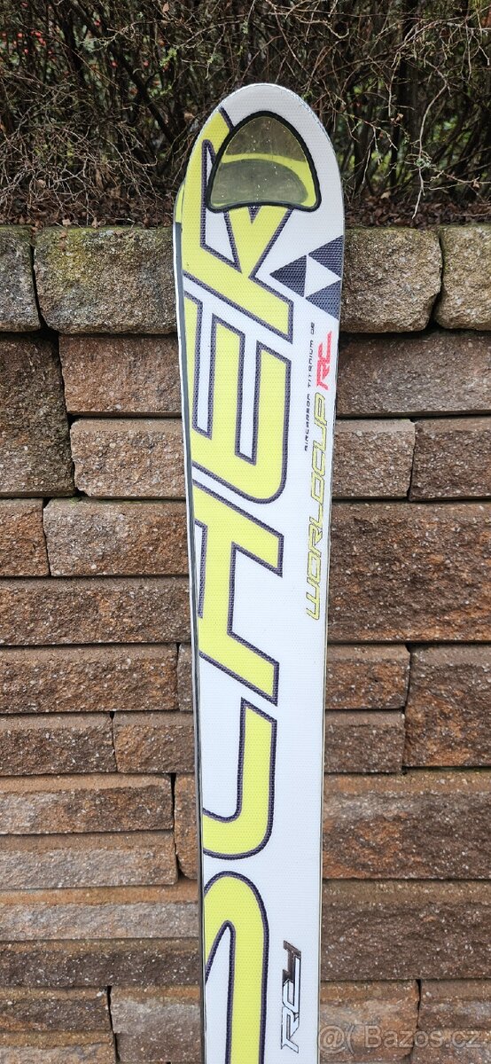 Sjezdové lyže Fischer+lyžáky Atomic - 2