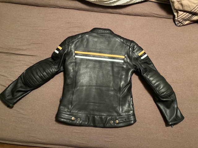 Dámská kožená motorkářská bunda W-tech, vel. M - 2