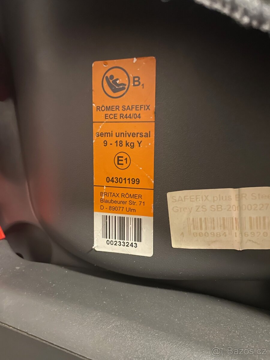 Britax Romer safe fix 9-18kg - 2