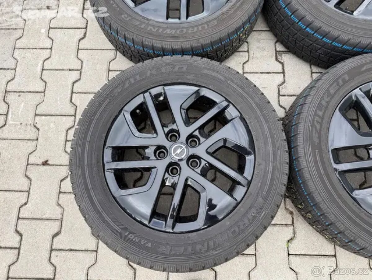 4x al kola 5x114.3 + pneu zimní 215/60 R17C - 2