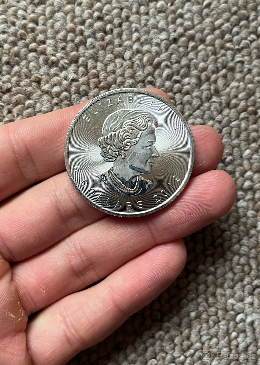 23x Stříbrné investiční mince Maple Leaf 1 Oz - 2