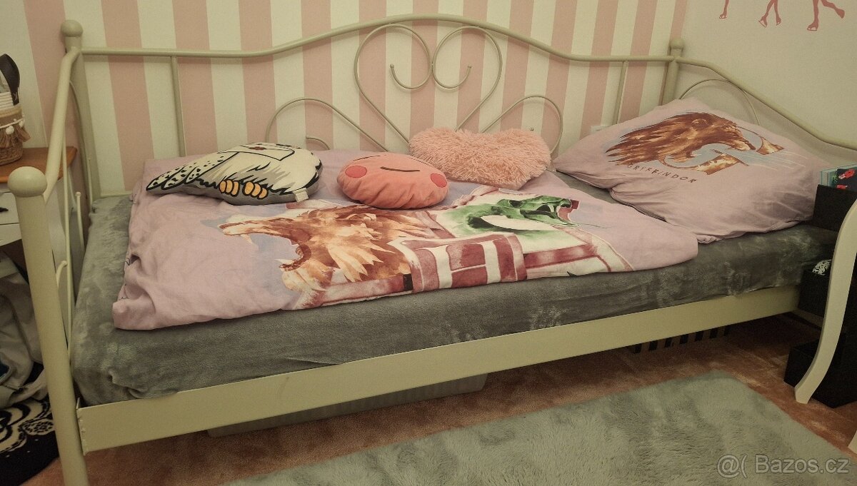 Kovová postel 90×200 - 2