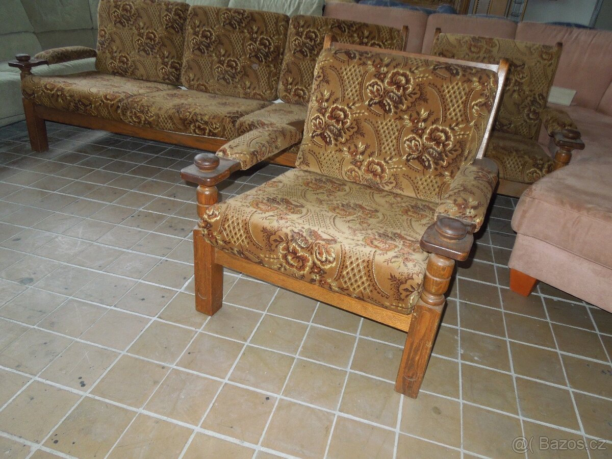 sedačka rustikál 3x1x1 - 2