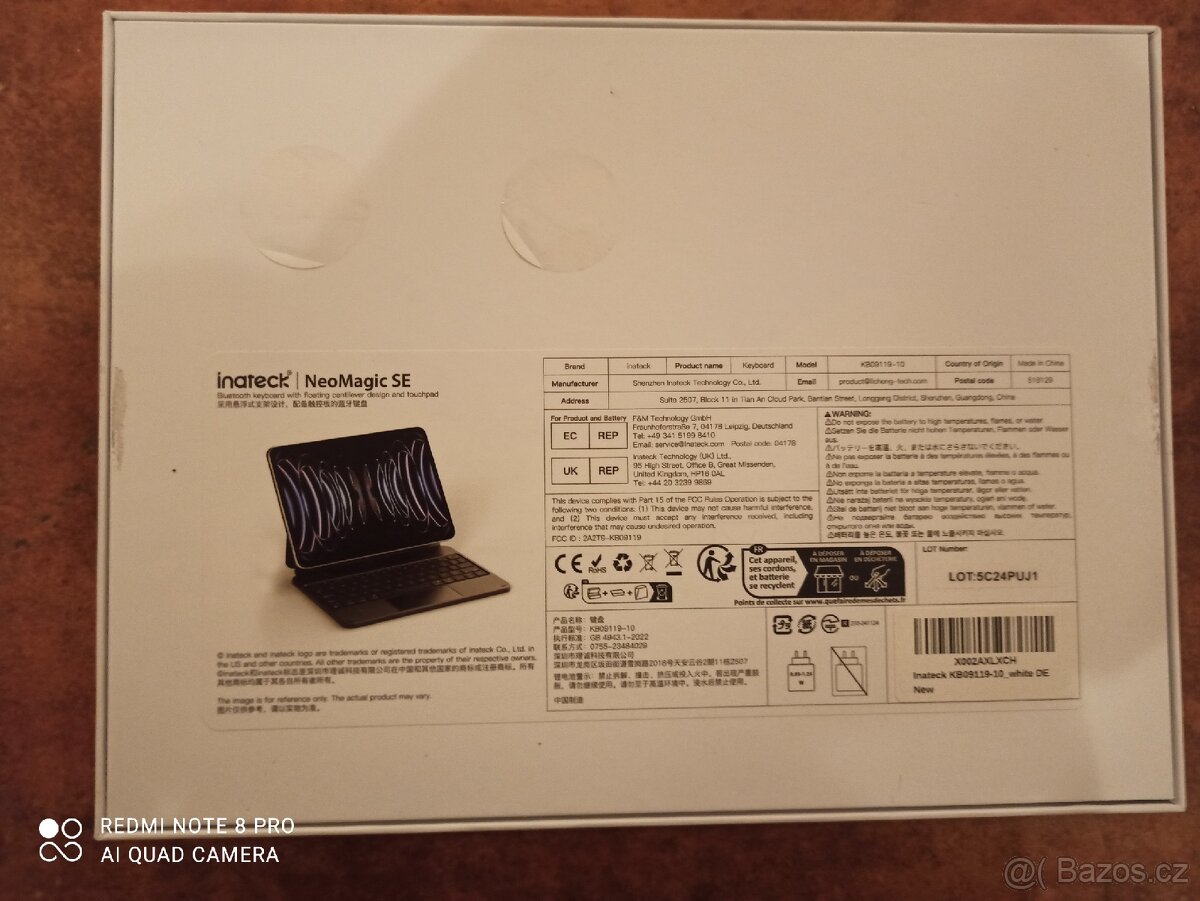 Klávesnice, pouzdro s magnet pro iPad Air (Pro) 11 - 2