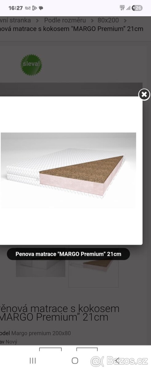 2 pěnové matrace 80x200 cm - 2