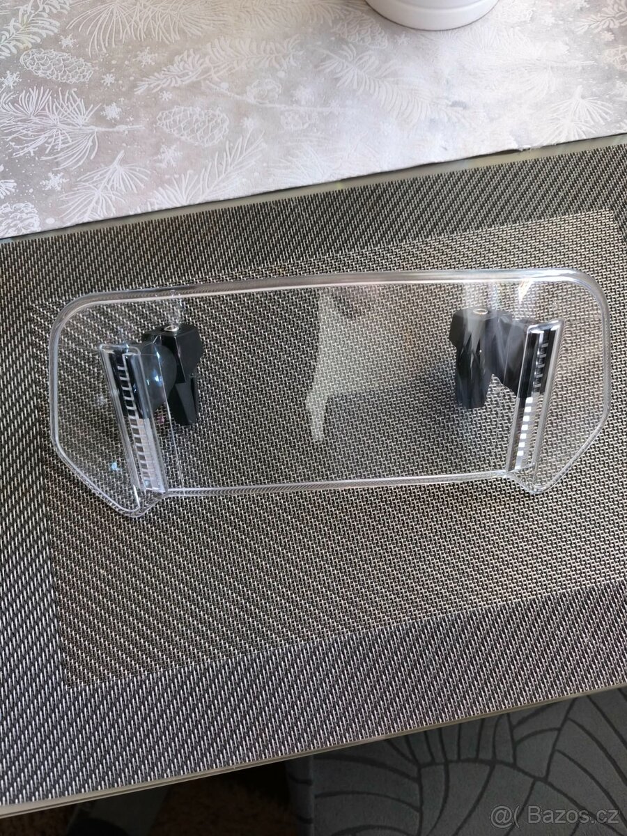 Přídavné plexi (clip-on), čiré - 2