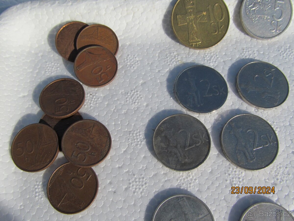 mince kovové - 2