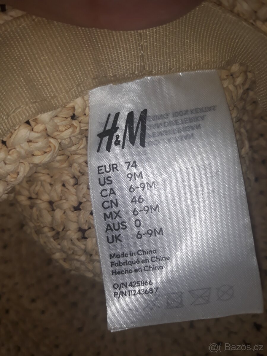 Klobouk HM 6-9mesíců, vel 74 - 2