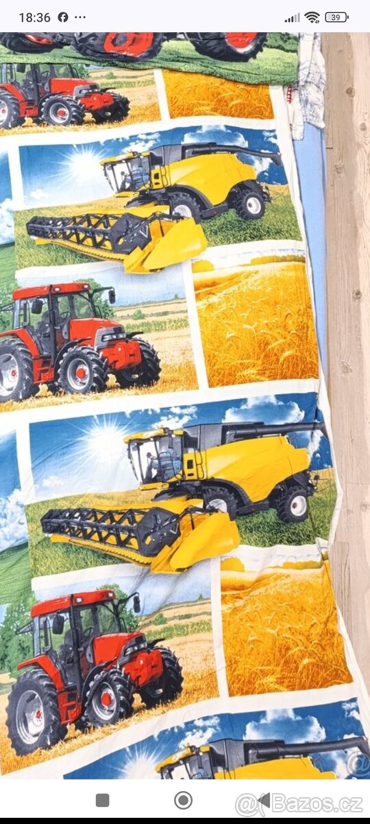 Povlečení SpongeBob a traktory 150,- kus - 2