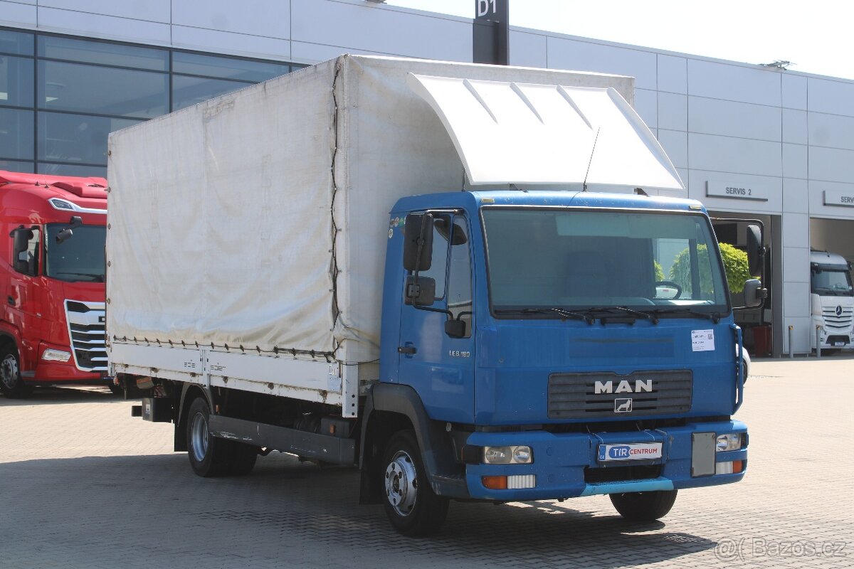MAN LE 8.180, HYDRAULICKÉ ČELO, BOČNICE, EURO 3 - 2