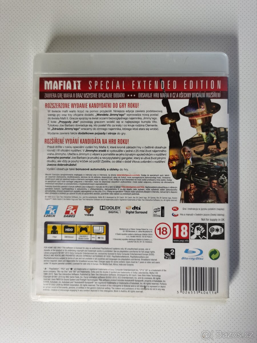 Mafia 2 special extended edition CZ PS3 - 2