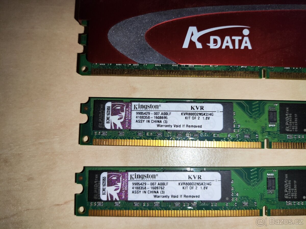 Prodám RAM DDR2 8GB (4x2GB) DDR800 - 2