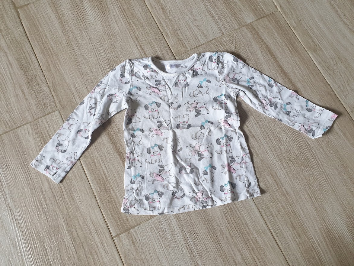 Dívčí trička s dlouhým rukávem vel.92 - 2