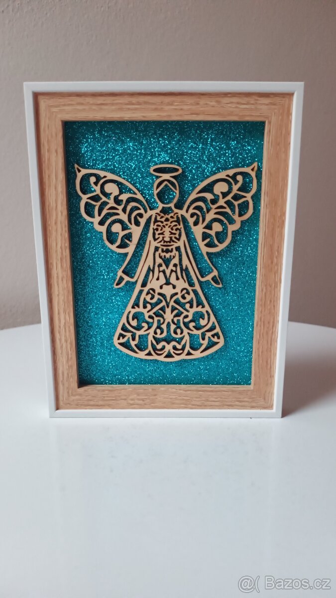 Obraz ANDĚL ŠTĚSTÍ 16x20 cm - 2