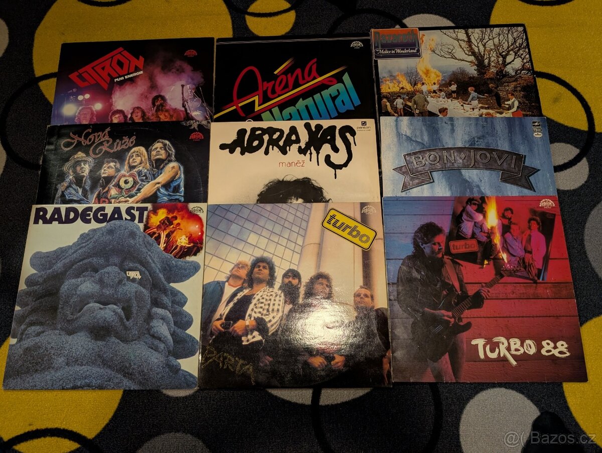 50x LP rock, metal, pop aj. - 2