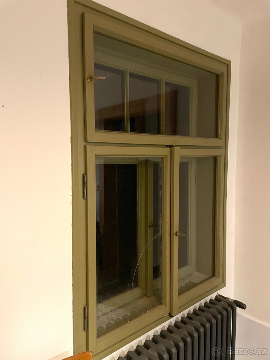 Špaletová okna historická 4ks, dobrý stav - 2