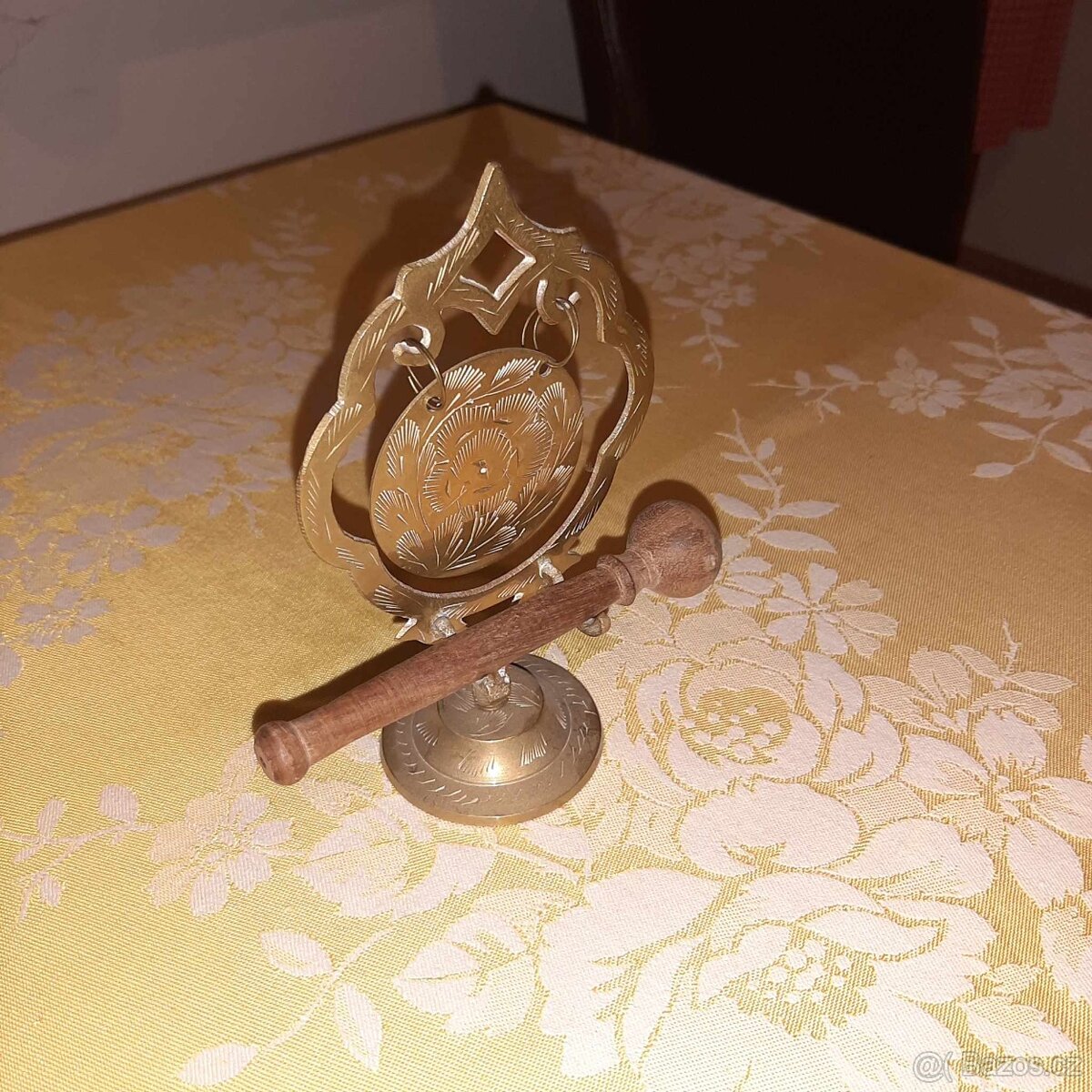 Gong Indie dekorace s dřevěnou paličkou - 2