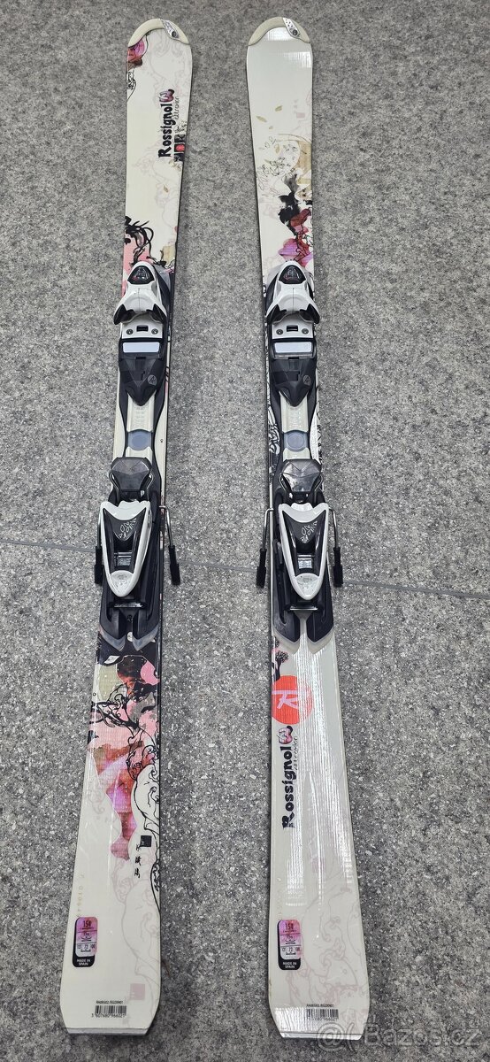 Set Lyže Rossignol (154 cm) + hole Völkl – skvělý stav - 2