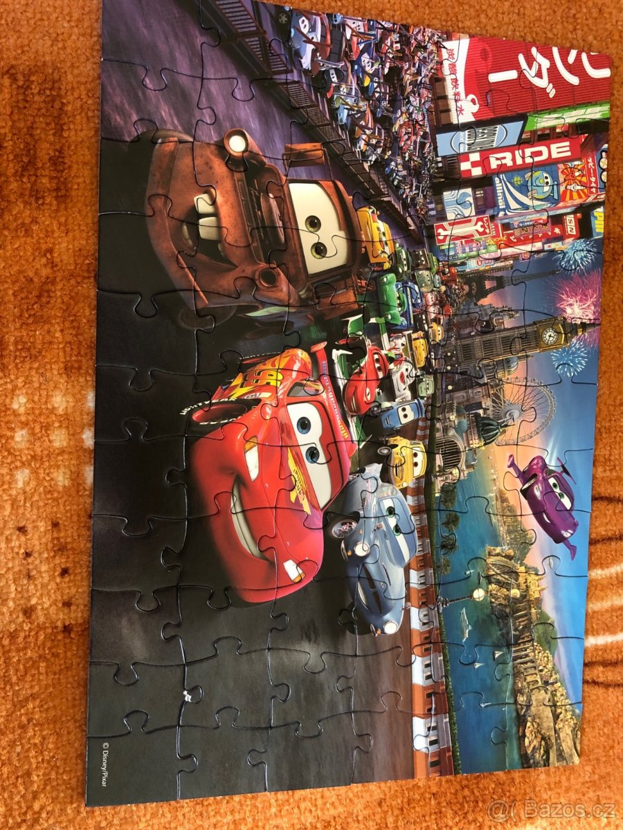 puzzle Blesk McQueen 66 dílků - 2