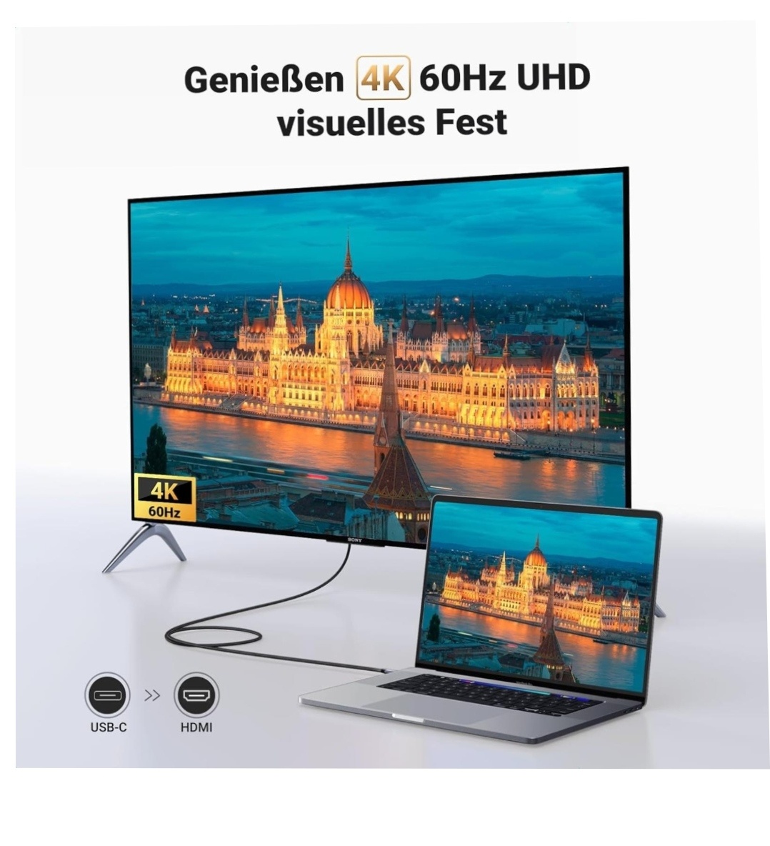 Kabel USB C na HDMI - 2