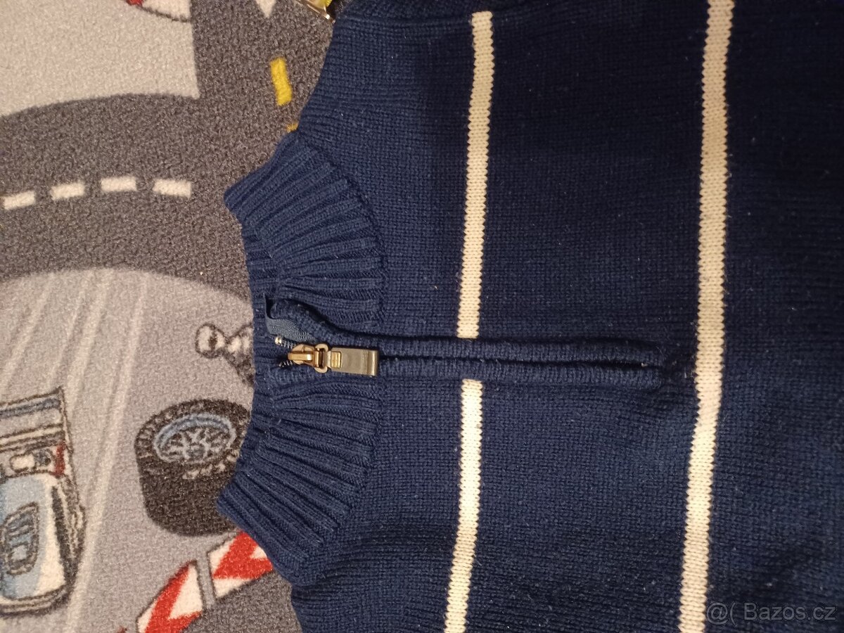 Modrý svetr 128 se stojáčkem - 2