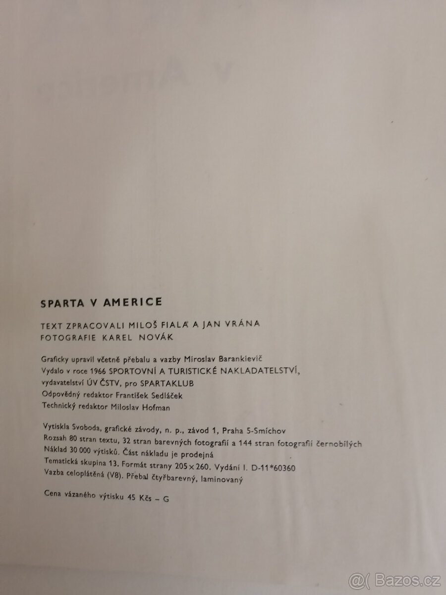 Kniha Sparta v Americe - 2