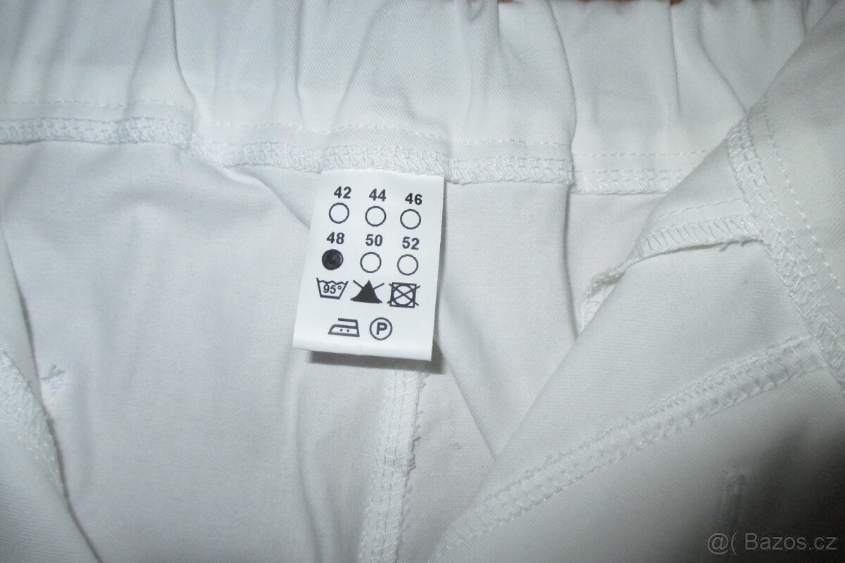 Bílé kalhoty dámské pracovní - 2